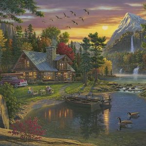 Ledgebay Paint by Numbers Kit for Adults: Beginner to Advanced Number Painting Kit - Fun DIY Arts & Crafts | Color by Numbers for Adults - Kits Include - (Mountain Paradise 16" x 20" Unframed)