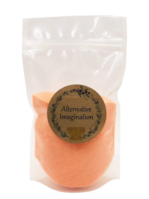 Orange Sand - Fine Sand for Zen Garden, Resin Incense Burner, Smudge Bowl, Ritual Incense, Cast Iron Cauldron, Unity Ceremony, Sensory Bin Table, Mandalas, Crafts by Alternative Imagination (1 Pound)