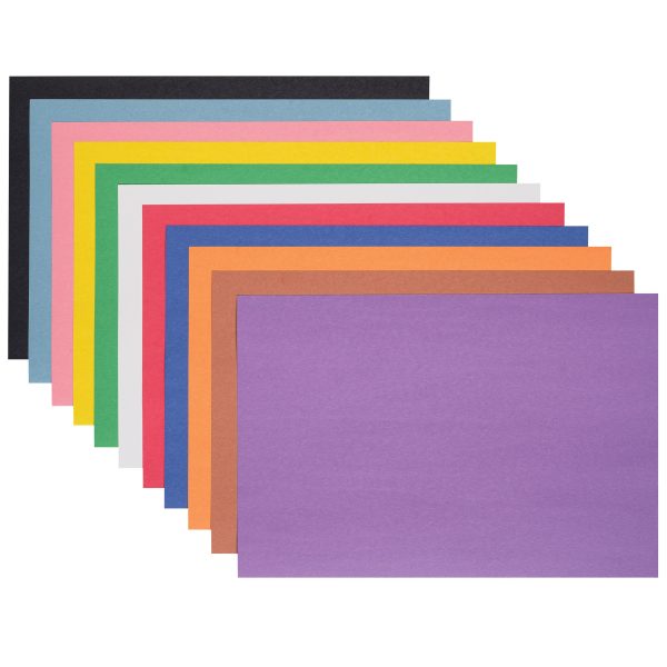 Prang (Formerly SunWorks) Smart-Stack Construction Paper, 11 Assorted Colors, 12" x 18", 150 Sheets