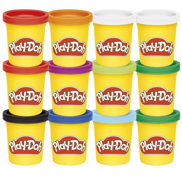 Play-Doh Jewel Colors Bulk 12-Pack of 4-Ounce Cans, Party Favors, Back to School Gifts, Prizes, & Party Favors, Kids Arts & Crafts, Preschool Toys, Ages 2+ (Amazon Exclusive)