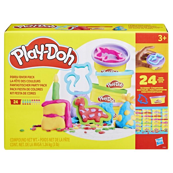 Play-Doh Party Favor Pack, Bulk 24 Pack of Modeling Compound with Cutters, Classroom Supplies for Arts & Crafts, Back to School Gifts & Prize Toys for Kids, Ages 3+ (Amazon Exclusive)