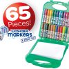 Crayola Pip-Squeaks Washable Marker Set (65ct), Coloring Set, Art Supplies for Kids, Drawing Kit, Kids Travel Activity, Craft Essentials, 4+