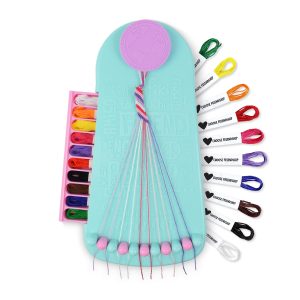 Choose Friendship, My Friendship Bracelet Maker®, an American Original | 20 Pre-Cut Threads - Makes Up to 8 Bracelets | Craft Kit, Kids, Bracelet Making Kit, Jewelry-Making Kit, Gifts for Girls 8-12