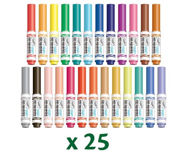Crayola Pip-Squeaks Washable Marker Set (65ct), Coloring Set, Art Supplies for Kids, Drawing Kit, Kids Travel Activity, Craft Essentials, 4+