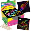 ZMLM Rainbow Scratch Paper Art Crafts Mini Notes Kids Gifts 4 5 6 7 8 9 10 Years Old Girls Boys Students Teens Classroom Prizes School Supplies Birthday Party Travel Toy Activity