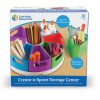 Learning Resources Create a Space Storage Center - Toy Desk Organizer, Classroom Workspace Must Haves, Homeschool Organization, Arts & Crafts, Rotating Caddy, Office & Teacher Supplies