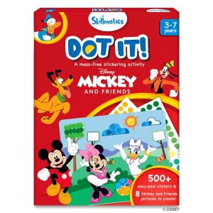 Skillmatics Dot It Sticker Art - Disney Mickey & Friends, Mess-Free Fun for Kids, 500+ Stickers, Craft Kits, DIY Scrapbooking Activity, Travel Toys, Gifts for Boys & Girls Ages 3, 4, 5, 6, 7