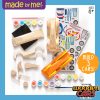 Made By Me Build & Paint Your Own Wooden Cars by Horizon Group USA, DIY Wood Craft Kit, Easy to Assemble & Paint 3 Race Cars, Multicolored