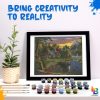 Ledgebay Paint by Numbers Kit for Adults: Beginner to Advanced Number Painting Kit - Fun DIY Arts & Crafts | Color by Numbers for Adults - Kits Include - (Mountain Paradise 16" x 20" Unframed)