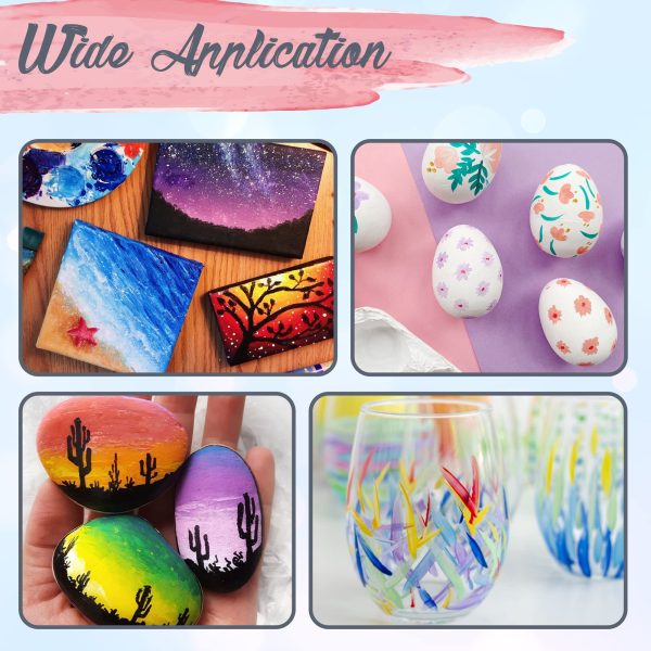 Kids Tempera Paint Set | Value Pack Includes 40 Washable Non-Toxic Colorful Paints (2oz bottles) & 15 Brushes | Metallic, Neon, Glow In The Dark, Glitter Paints | Paint For Arts & Crafts, Fun Projects