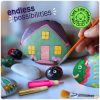 Dan&Darci Kids Rock Painting Kit - Glow in The Dark - Arts & Crafts Gifts for Boys and Girls Ages 6-12 - Craft Activities Kits - Creative Art Toys for 6, 7, 8, 9, 10, 11 & 12 Year Old Kid