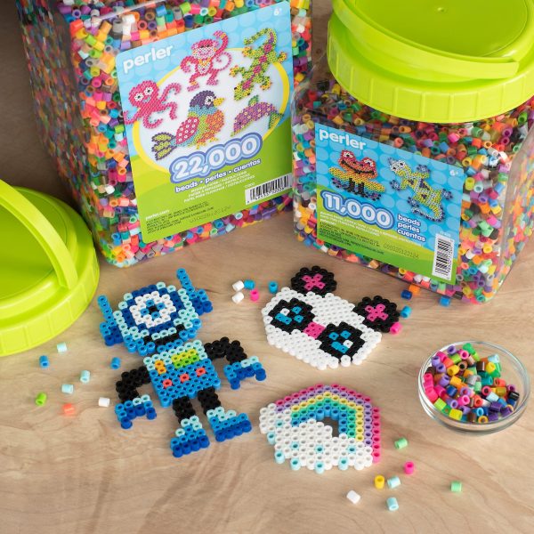 Perler Multi-Mix Fuse Beads Jar, Assorted Colors, Pack of 22000 (PER17000)