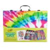 Crayola Inspiration Art Case Coloring Set - Tie-Dye (140ct), Art Supplies Set for Kids, Drawing Kit, Travel Gift for Girls & Boys, Ages 5+ [Amazon Exclusive]