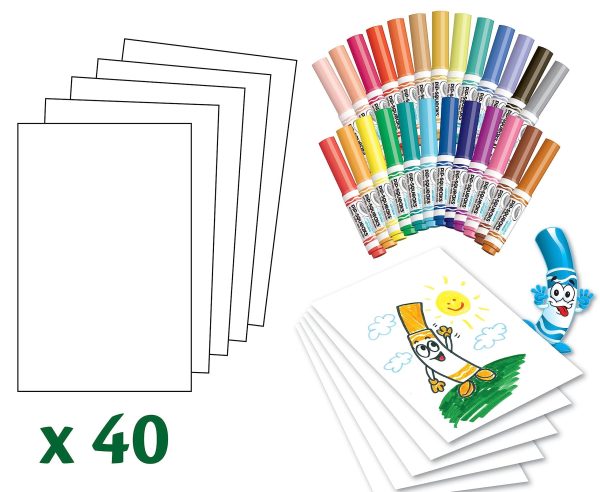 Crayola Pip-Squeaks Washable Marker Set (65ct), Coloring Set, Art Supplies for Kids, Drawing Kit, Kids Travel Activity, Craft Essentials, 4+