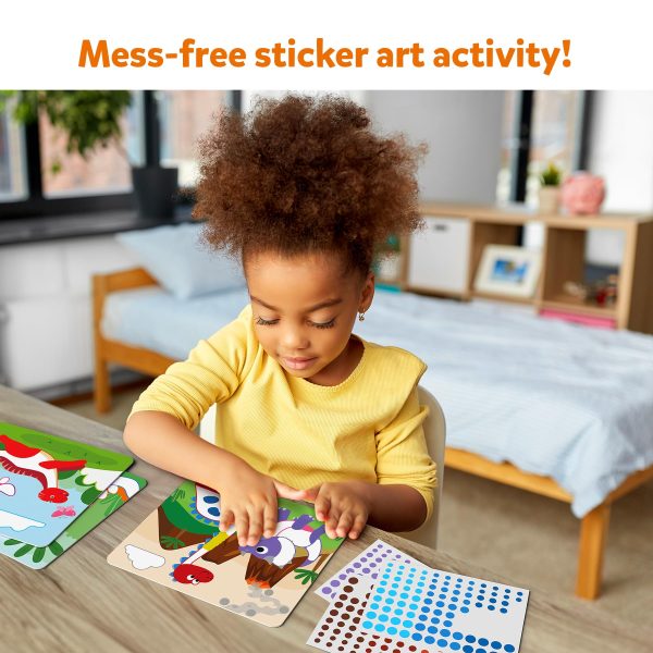 Skillmatics Dot It Sticker Art - Dinosaurs, Mess-Free Fun for Kids, 500+ Stickers, Craft Kits, DIY Scrapbooking Activity, Travel Toys, Gifts for Boys & Girls Ages 3, 4, 5, 6, 7
