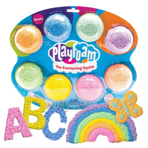 Educational Insights Playfoam 8-Pack, Fidget Toy & Sensory Toys for Kids & Adults, Easter Basket Stuffers for Kids, Gift for Ages 3+